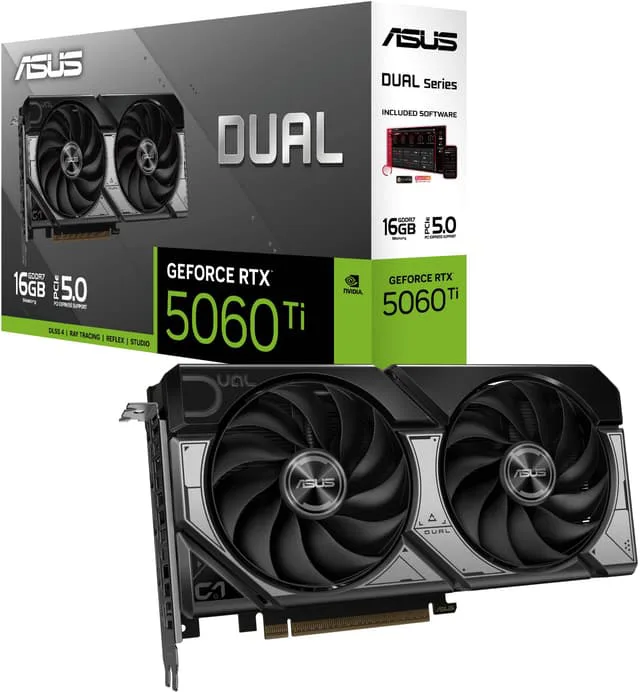 Asus GeForce RTX 5060 Ti Dual OC 16 GB GDDR7