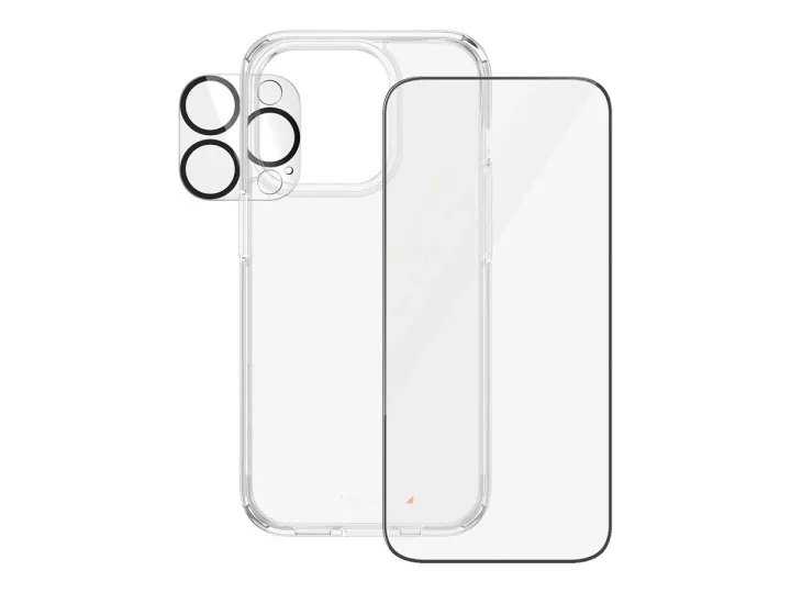PanzerGlass 3-i-1-paket för iPhone 15 Pro, skärm, linser och baksida