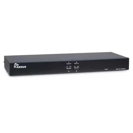 Argus AS-9104DA KVM-omkopplare, 4 portar, DVI-I