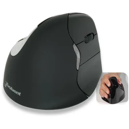 Evoluent VerticalMouse 4 Right Mac vertikal mus, högerhänt
