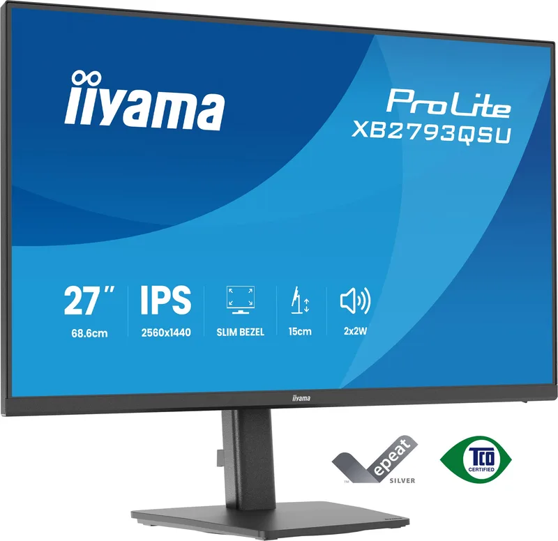 iiyama ProLite XB2793QSU-B1 skärm, 27 tum, Quad HD, IPS