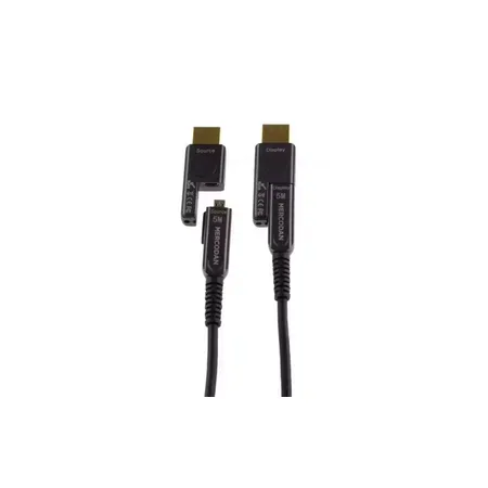 Mercodan fiberoptisk HDMI-kabel 5 m, svart