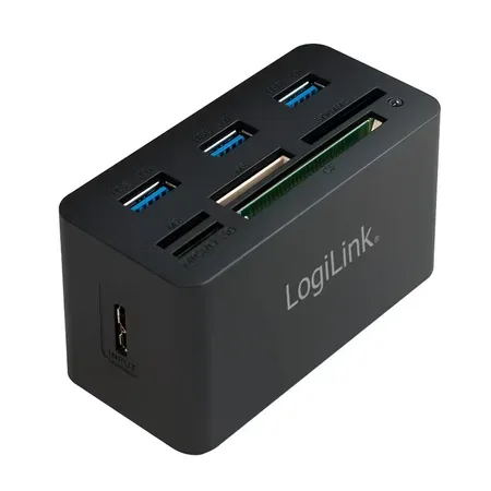 LogiLink CR0042 USB 3.0-hubb med kortläsare