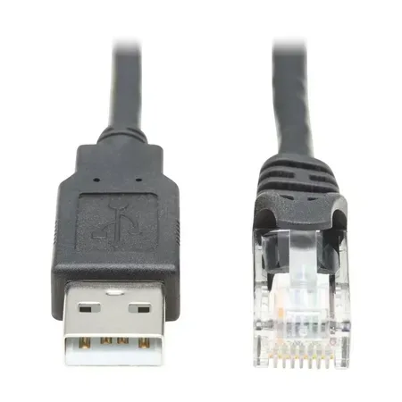 Eaton Tripp Lite USB-A till RJ45 konsolkabel (rollover), svart