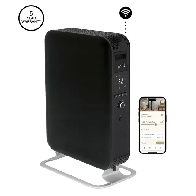 Mill Gentle Air oljeelement OIL2000WIFI3BLACK (2000 WATT)