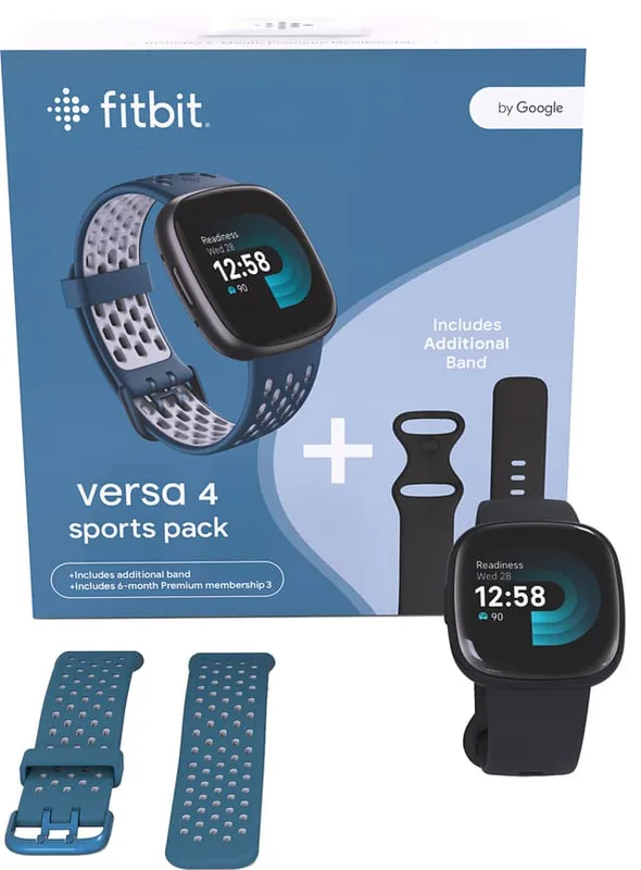 Fitbit Versa 4 smartwatch bundle
