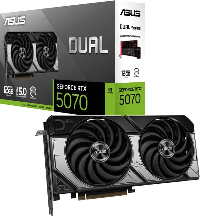 ASUS Dual GeForce RTX 5070 12GB GDDR7