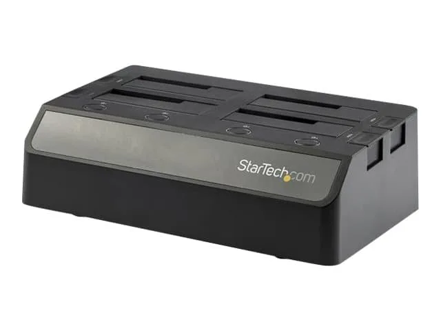 StarTech.com 4-Bay USB 3.1 to SATA Hard Drive Docking Station, 10Gbps USB Hard Drive Dock, External 2.53.5 SATA III (6Gbps) SSDHDD Docking Station, H