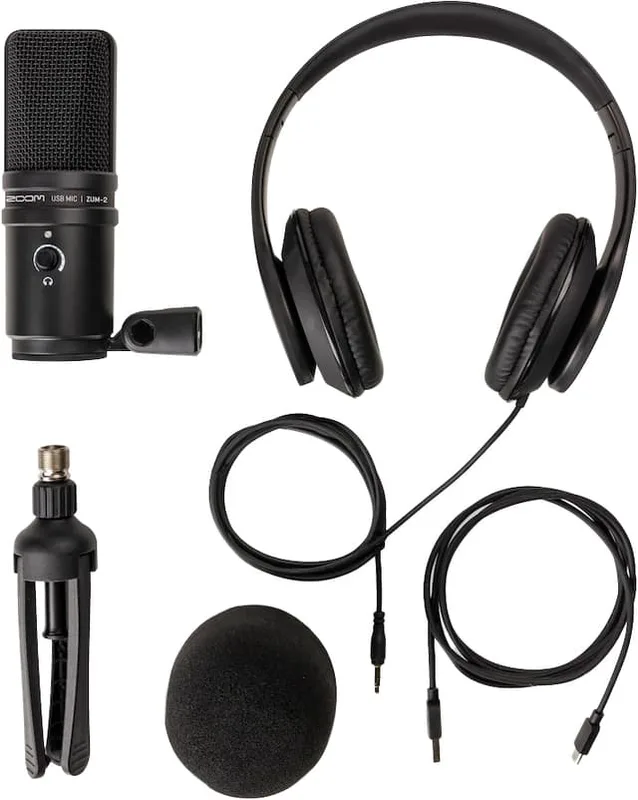 Zoom Zum 2PMP USB Podcast-mikrofonpaket