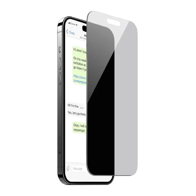 Puro iPhone 16 Plus/15 Plus Härdat Glas Skärmskydd Privacy
