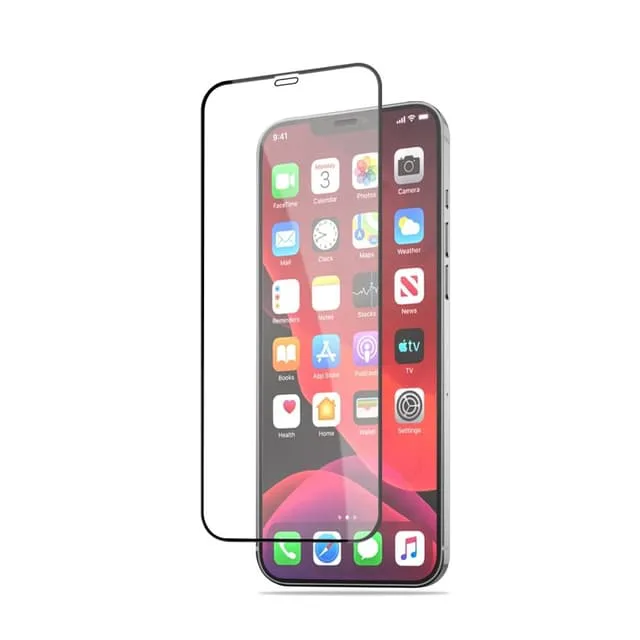 Mocolo Härdat Glas Skärmskydd iPhone 12 Pro Max -Svart