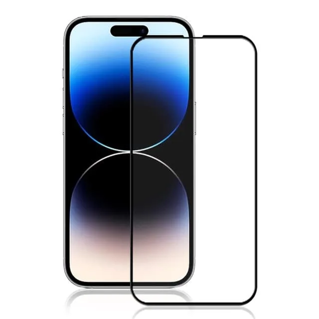 Mocolo iPhone 15 Pro Härdat Glas Skärmskydd Silk Printing