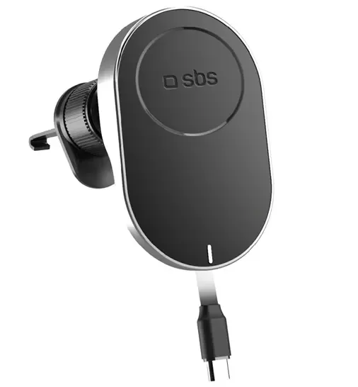 SBS Bilhållare Ventgaller Med USB-C Retractable Kabel