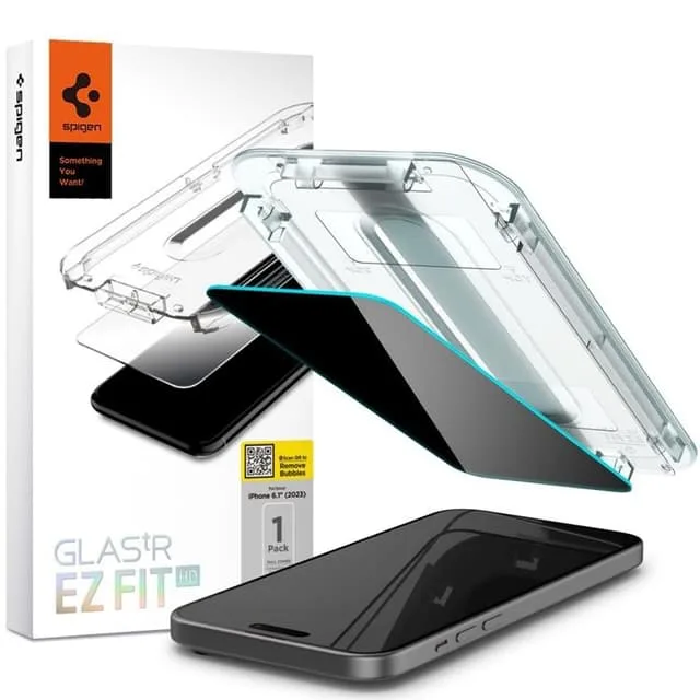 Spigen iPhone 15 Pro Härdat Glas Skärmskydd