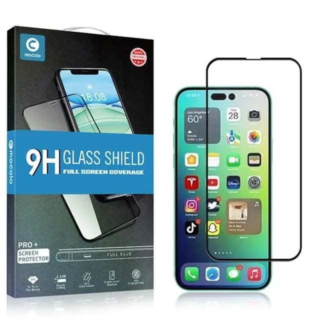 Mocolo iPhone 14 Pro Max Härdat Glas Skärmskydd Full Glue HD