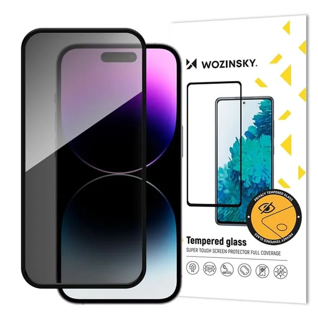 Wozinsky Privacy Glass härdat glas för privatlivet med antispionfilter för iPhone 16