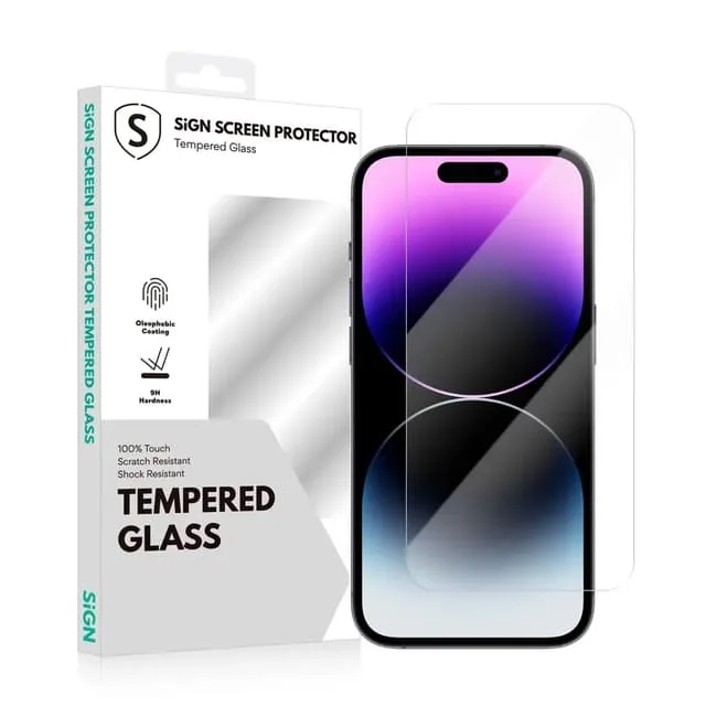 SiGN iPhone 15 Plus Härdat Glas Skärmskydd