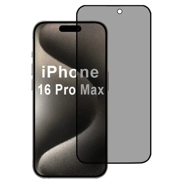 OEM härdat glas skärmskydd privacy till iPhone 16 Pro Max