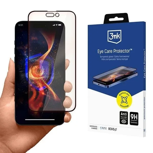 3MK iPhone 16 Pro Max Härdat Glas Skärmskydd EyeCare