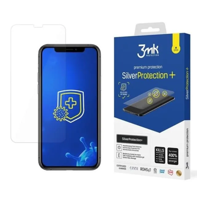 3MK iPhone 11 Pro/XS/X Plastfilm skärmskydd Silver