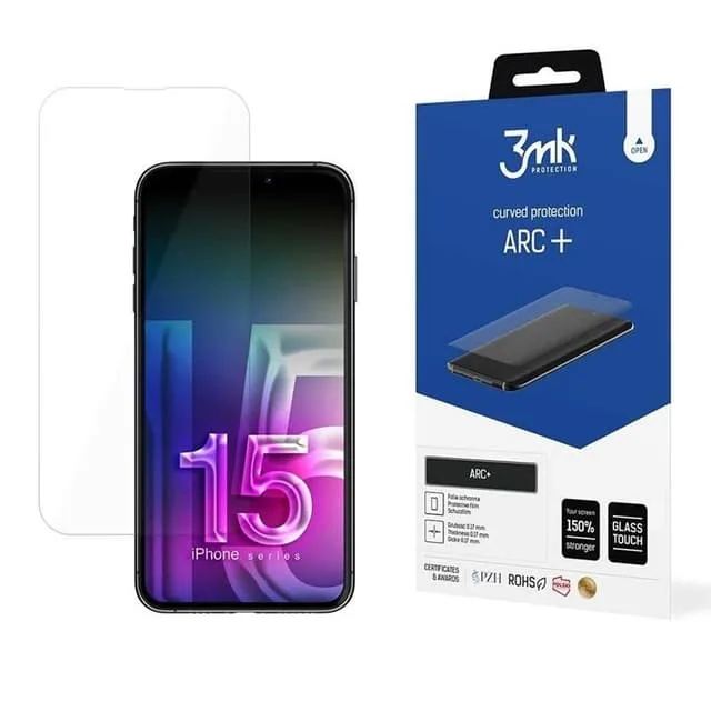 3MK iPhone 15 Pro Plastfilm Skärmskydd ARC+