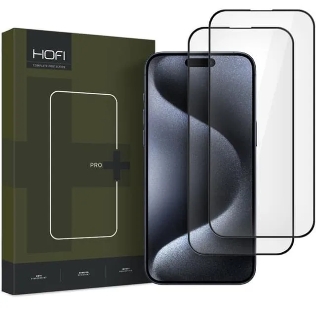 HOFI [2-Pack] iPhone 16 Härdat Glas Skärmskydd Pro Plus