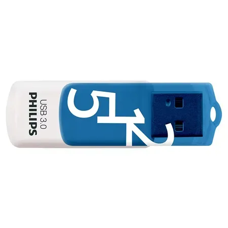 Philips FM51FD75B Snow Edition USB-minne 51 GB blå och vit