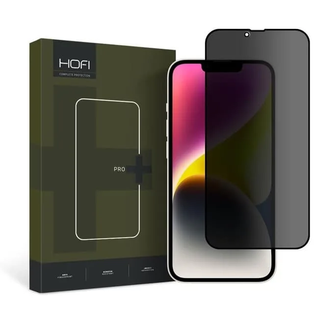 HOFI iPhone 14 Plus/13 Pro Max härdat glas skärmskydd med sekretessfilter