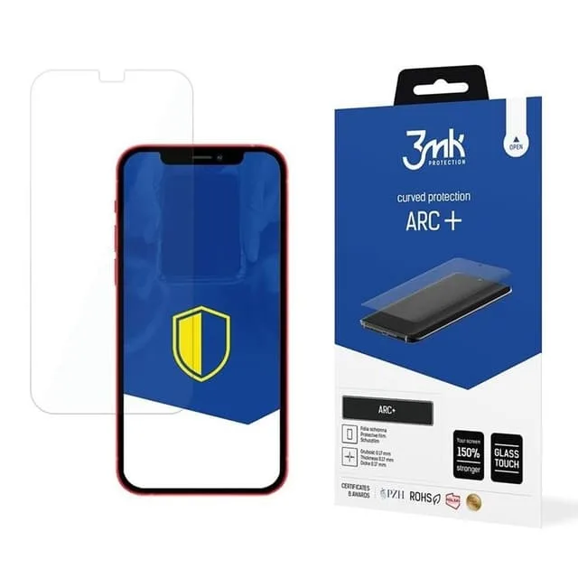 3MK iPhone 12/12 Pro Plastfilm Skärmskydd ARC+ Transparent