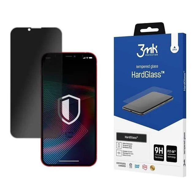 3MK iPhone 14 Plus Privacy Härdat Glas Skärmskydd