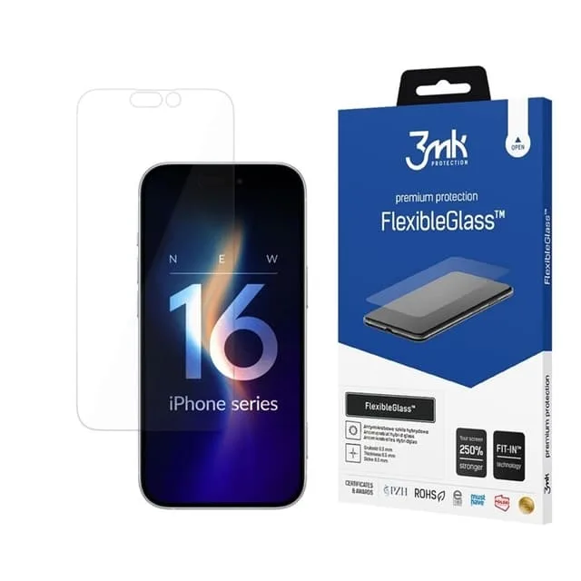 3MK iPhone 16 Plus Hybrid Okrossbart Glas