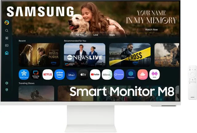 Samsung M8 M80F platta pc-skärmar 81,3 cm (32") 3840 x 2160 pixlar 4K Ultra HD LCD Vit