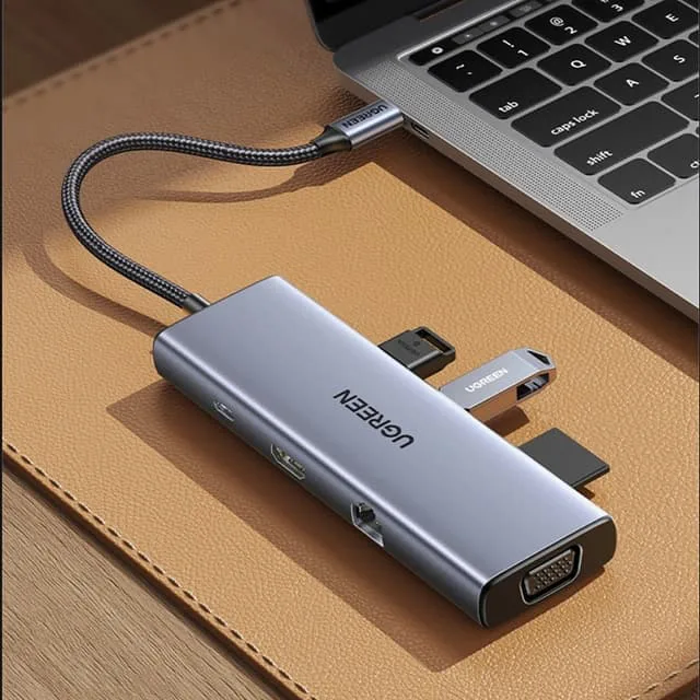 UGREEN HUB Adapter VGA HDMI RJ45. USB-C