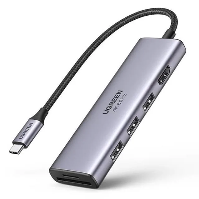 Ugreen 6in1 Multifunktionell USB-C HUB