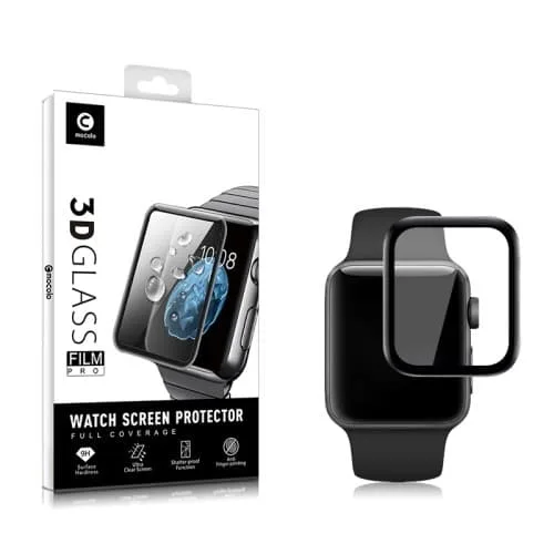 Mocolo 3D Curved Härdat Glas Skärmskydd till Apple Watch 4
