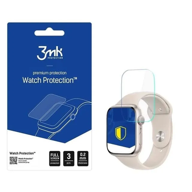 3MK Apple Watch 8 41mm Plastfilm Skärmskydd ARC+ Transparent