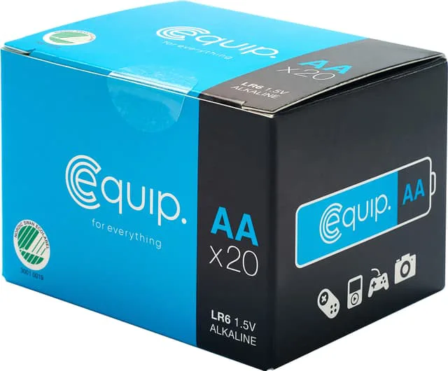 Equip LR6 AA batterier (20-pack)