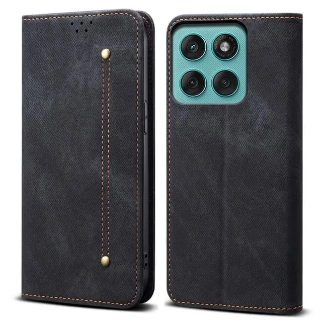 SKALO Motorola Edge 60 Jeans Plånboksfodral