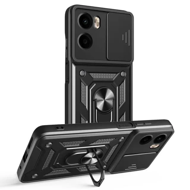 Skalo Motorola Moto G05 Armor Metallring Kameraslider Skal