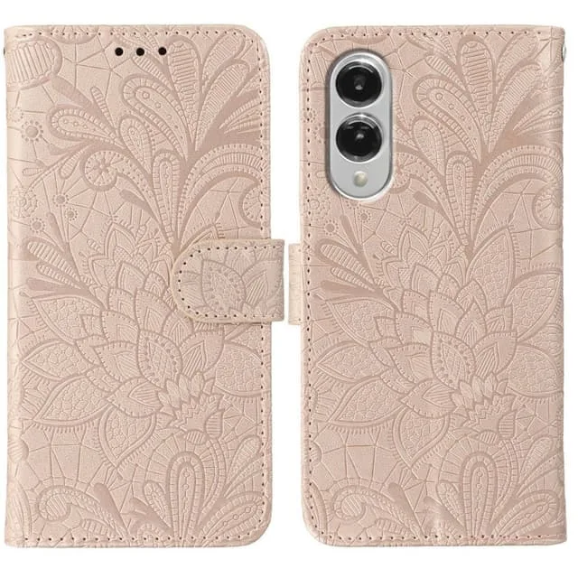 Skalo Samsung S25 Edge Mandala Flower Plånboksfodral