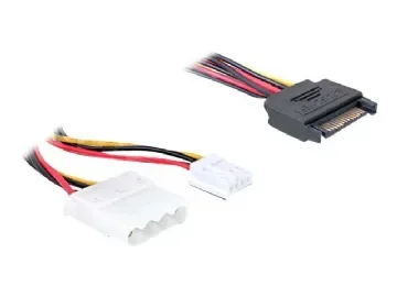 Delock - Strömadapter - SATA-ström (hane) till 4 pin intern effekt