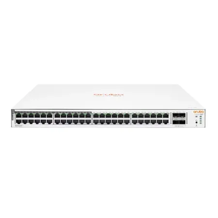 HPE Aruba Networking Instant On 1830 switch, 48G, 24 portar Class4 PoE, 4 SFP, 370 W, hanterad L2