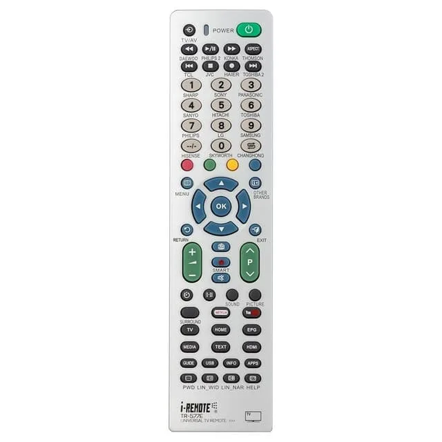 MTK Fjärrkontroll I-REMOTE TR577E Universal TV-fjärrkontroll Ersättning