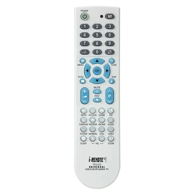 MTK Fjärrkontroll I-REMOTE TR522E Universal TV-fjärrkontroll Ersättning