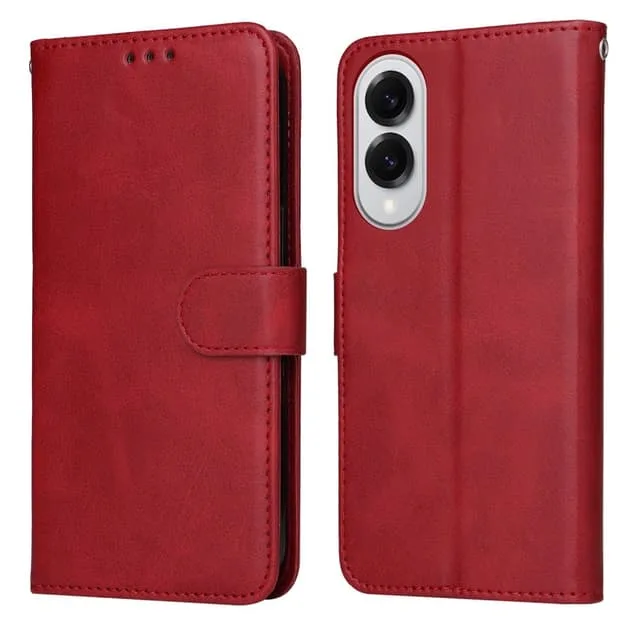 Skalo Samsung S25 Edge PU-läder Plånboksfodral