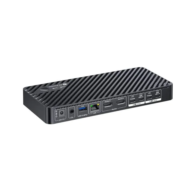AV Access USB-C KVM Dockningsstation för 2 Laptops