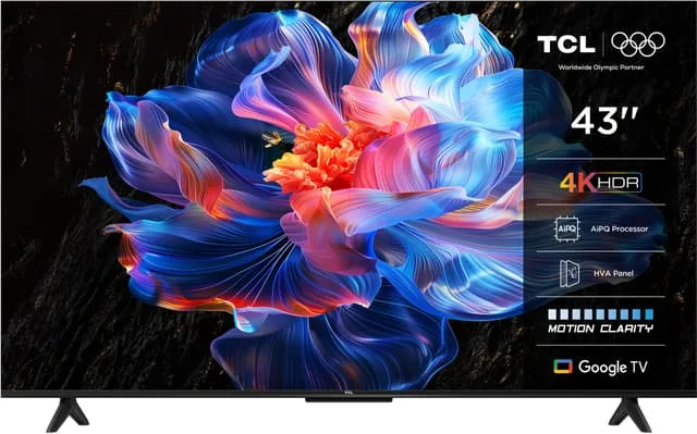 TCL 43" P69K 4K LED Smart TV (2025)