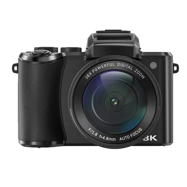 Digitalkamera 8K med dubbla skärmar