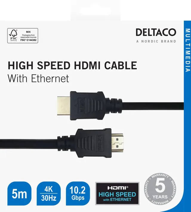 Deltaco HDMI cable