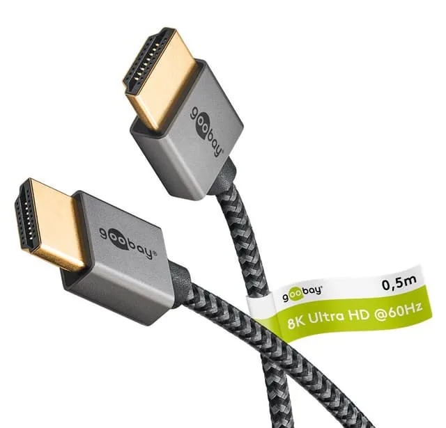 goobay Slim HDMI™-kabel med ultrahög hastighet